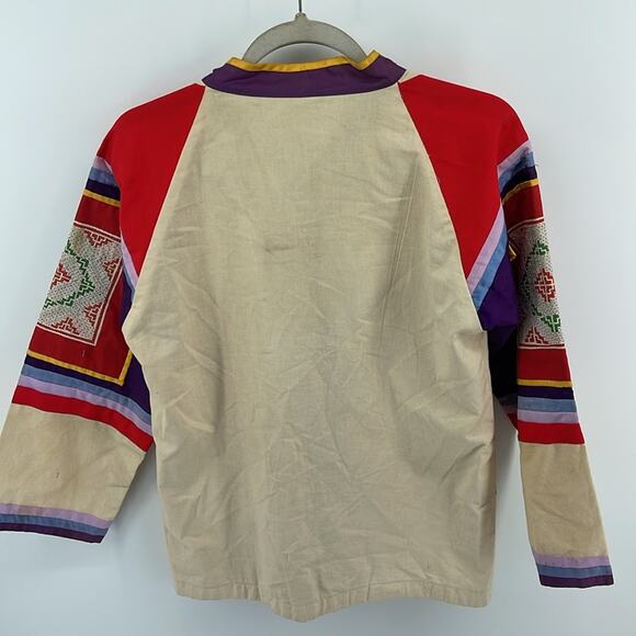 Vintage Marco Polo World Traveler cotton button up long sleeve button up top M - Picture 8 of 8